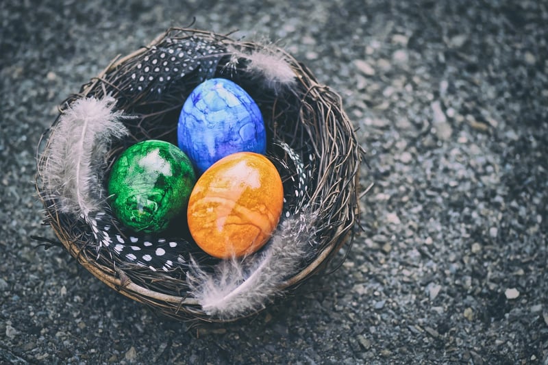 Upcycled Easter Egg Ornaments